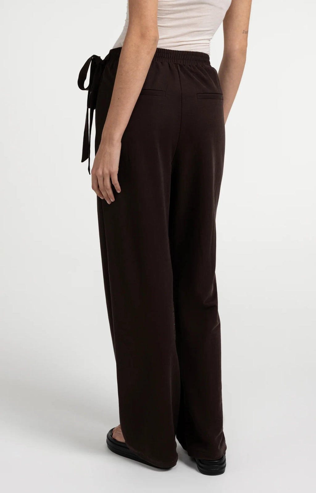 Wide-leg trousers with wrap detail Yaya