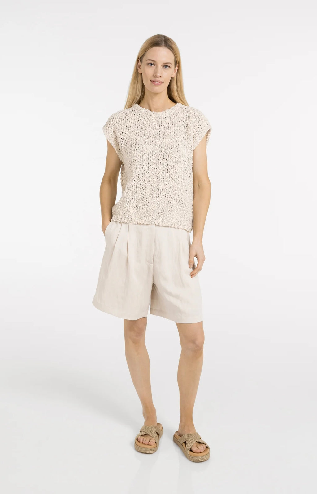 Woven Longer Length Bermuda Shorts Yaya
