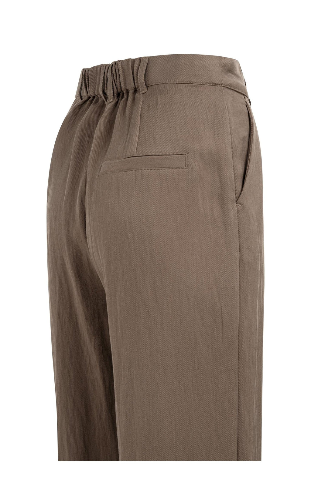 Woven Trousers with Wide Legs and Pleats L32 Yaya