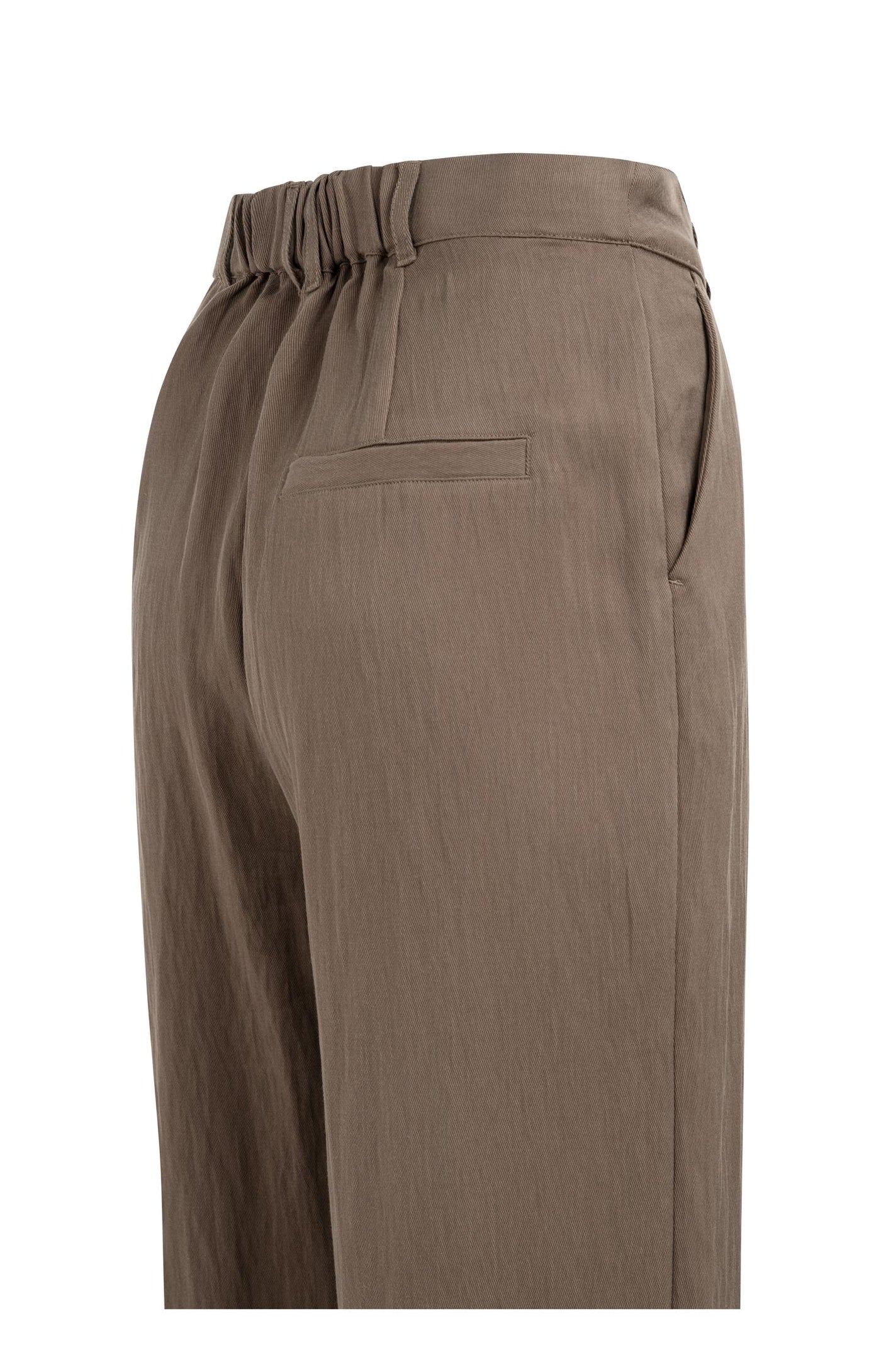 Woven Trousers with Wide Legs and Pleats L32 Yaya