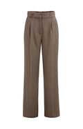 Woven Trousers with Wide Legs and Pleats L32 Yaya